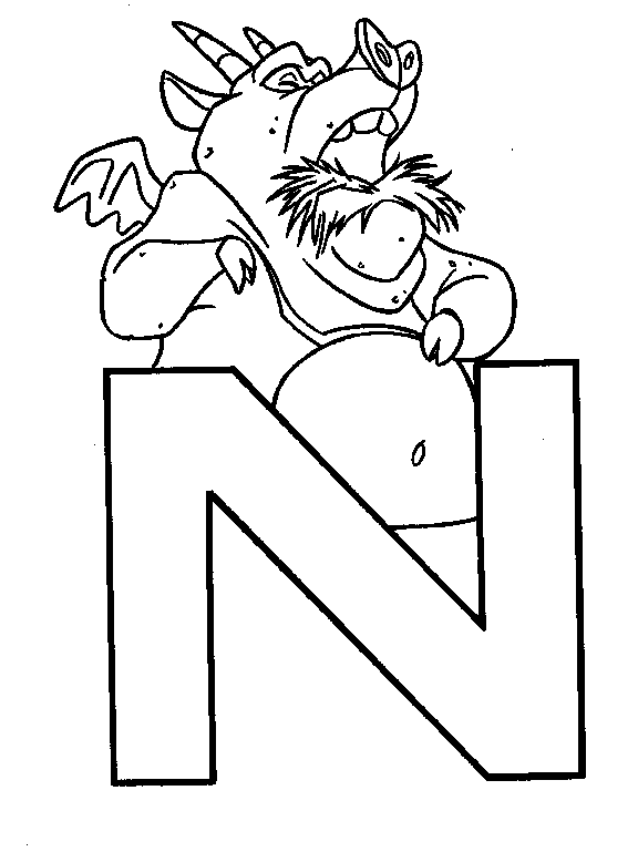 coloriage N la gargouille